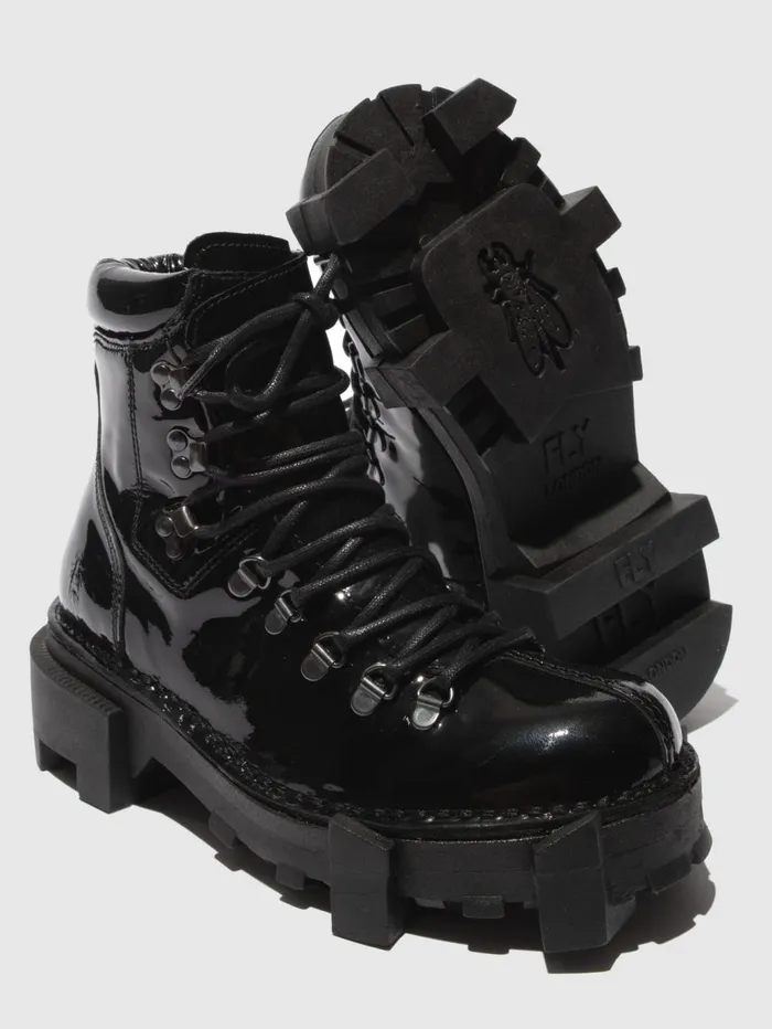 Laceup Ankle Boots SPARK719FLY BLACK Men Fly London Ankle Boots