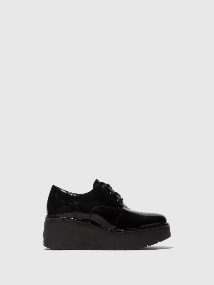 Laceup Shoes HOWI254FLY ATLANTIS BLACK Women Fly London Shoes