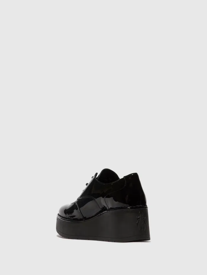 Laceup Shoes HOWI254FLY ATLANTIS BLACK Women Fly London Shoes