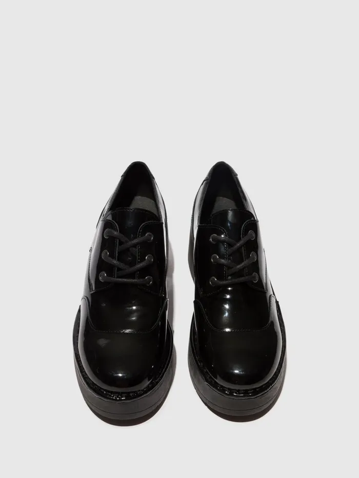 Laceup Shoes HOWI254FLY ATLANTIS BLACK Women Fly London Shoes