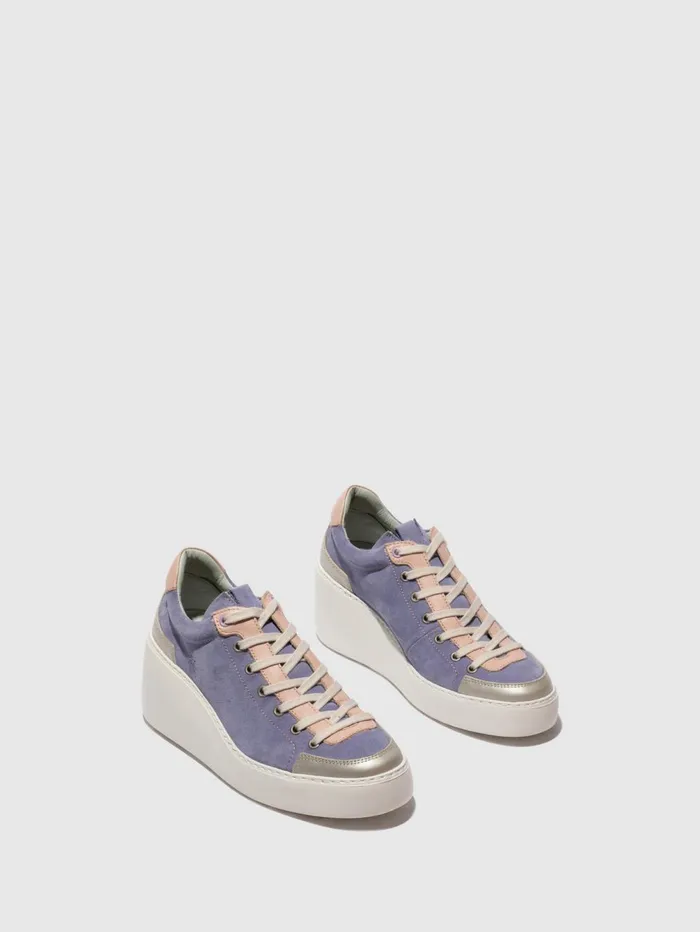 Laceup Trainers DUFY671FLY SILVERPALE PINKVIOLET Women Fly London Trainers