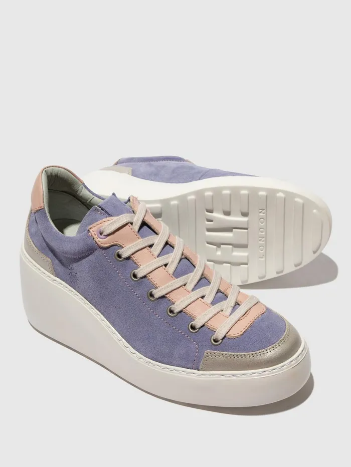 Laceup Trainers DUFY671FLY SILVERPALE PINKVIOLET Women Fly London Trainers