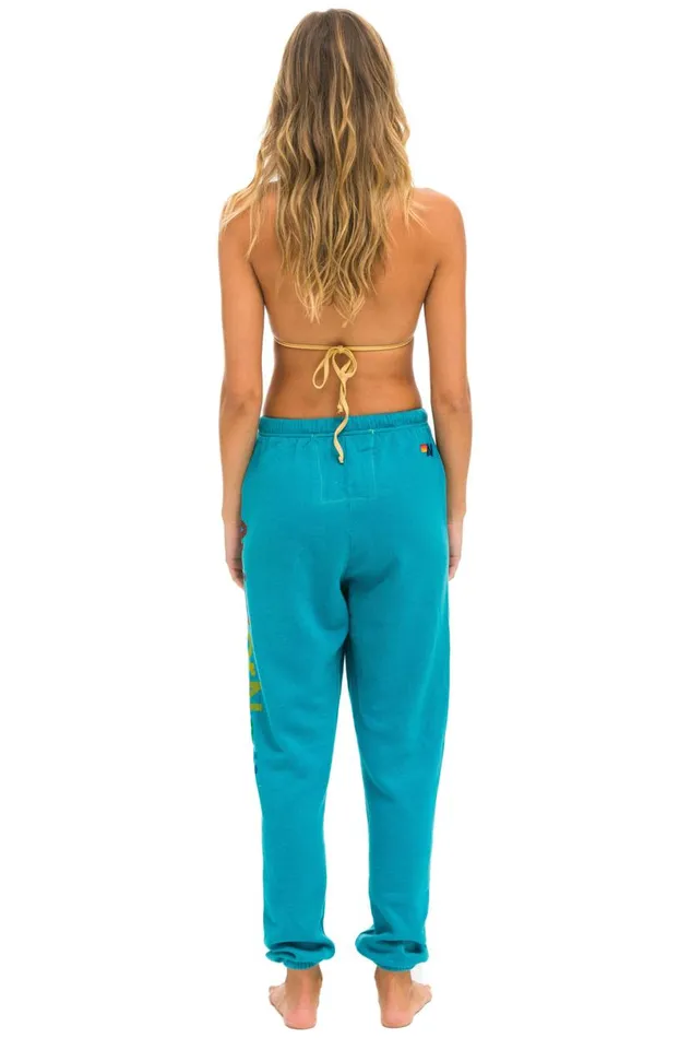 Laguna Beach Sweatpants 8211 Teal Women Aviator Nation Sweatpants