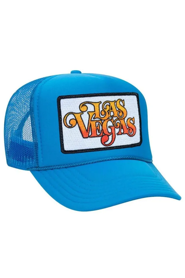 Las Vegas Script Trucker Hat WomenMen Aviator Nation Trucker Hats