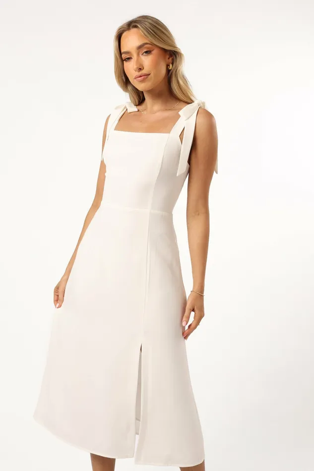 Laurel Dress White Women Event Dresses Petal and Pup