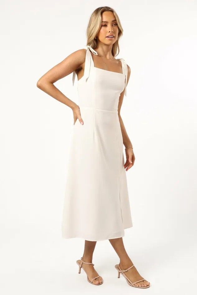 Laurel Dress White Women Event Dresses Petal and Pup