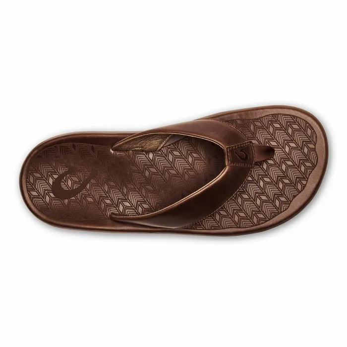 Leather Men Olukai Ilikai Leather Sandals 8211 Toffee