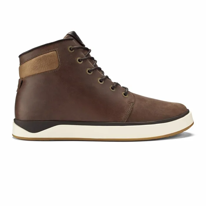 Leather Men Olukai Kekaha Chukka Boots 8211 Toffee Off White