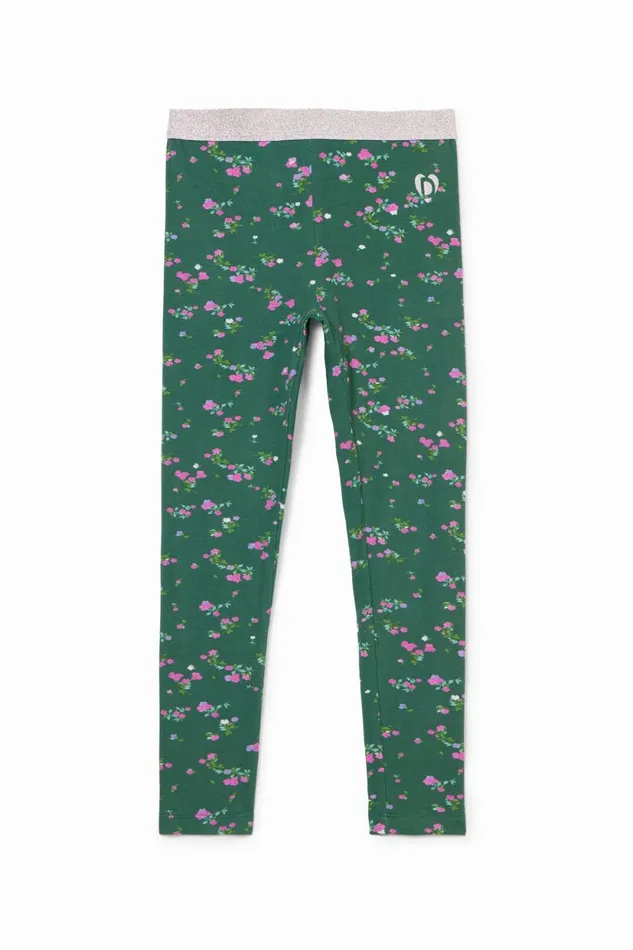 Leggings Kids Desigual Floral Leggings Green