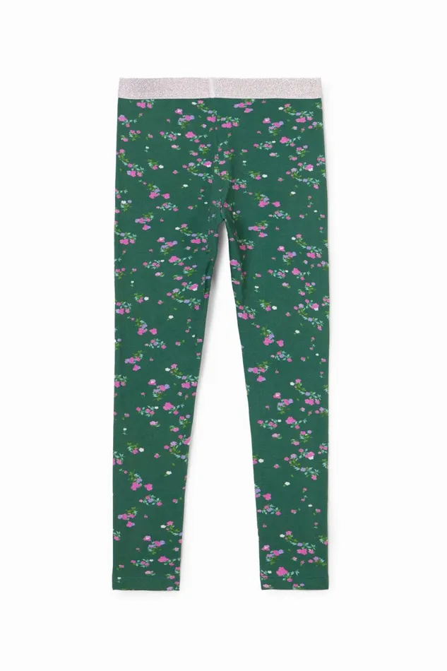 Leggings Kids Desigual Floral Leggings Green