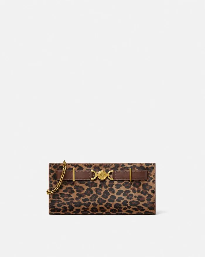 Leopard Medusa 03995 Clutch Animalier Women Versace Mini Bags and Clutches