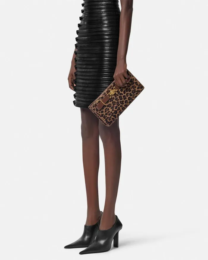 Leopard Medusa 03995 Clutch Animalier Women Versace Mini Bags and Clutches
