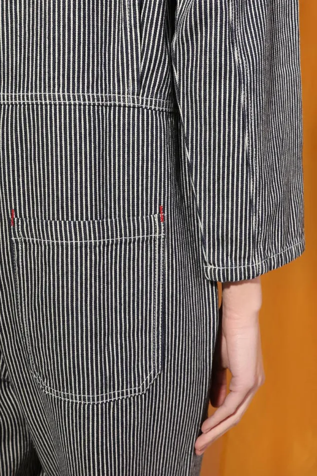 LF Markey Boilersuits Women Dominic Boilersuit Indigo Stripe