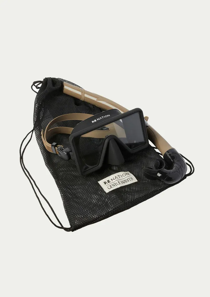 Lifestyle Women PE NATION X GENTLE HABITS DIVE MASK and SNORKEL IN BLACK PE Nation