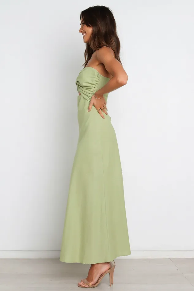 Linen Dresses Women Petal and Pup Rosetta Dress Olive