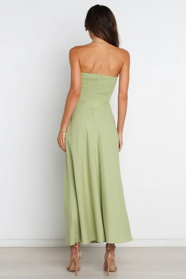 Linen Dresses Women Petal and Pup Rosetta Dress Olive