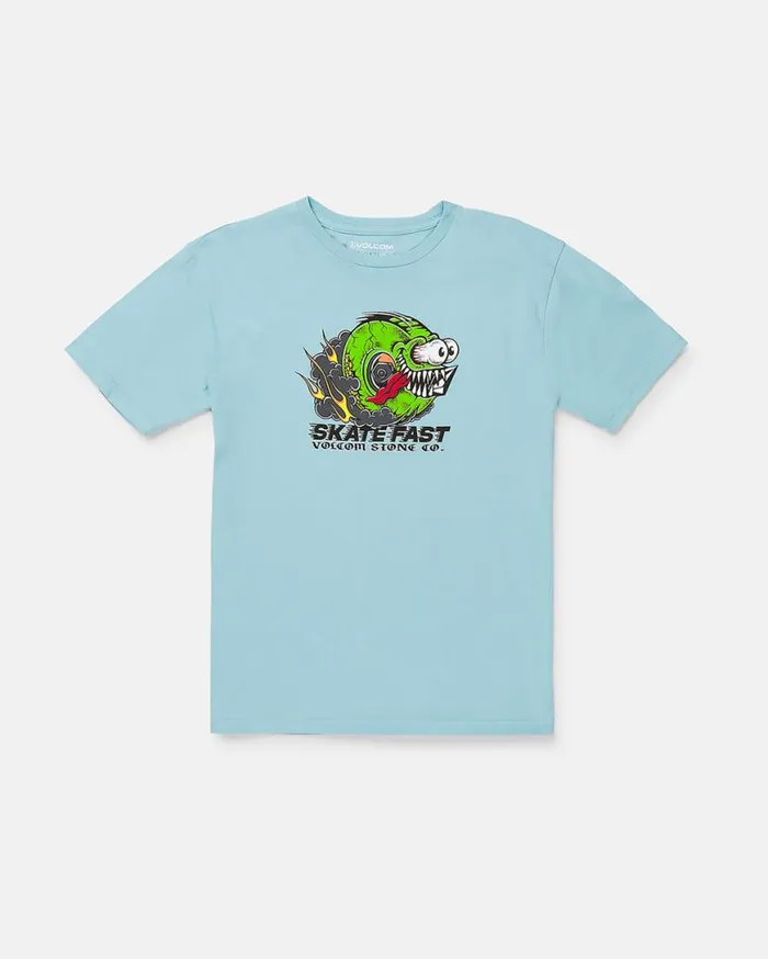 Little Boys Skate Fast Short Sleeve Tee 8211 Sea Blue Kids Volcom TShirts and Tanks Little Boys Skate Fast Short Sleeve Tee 8211 Sea Blue Kids Volcom TShirts and Tanks