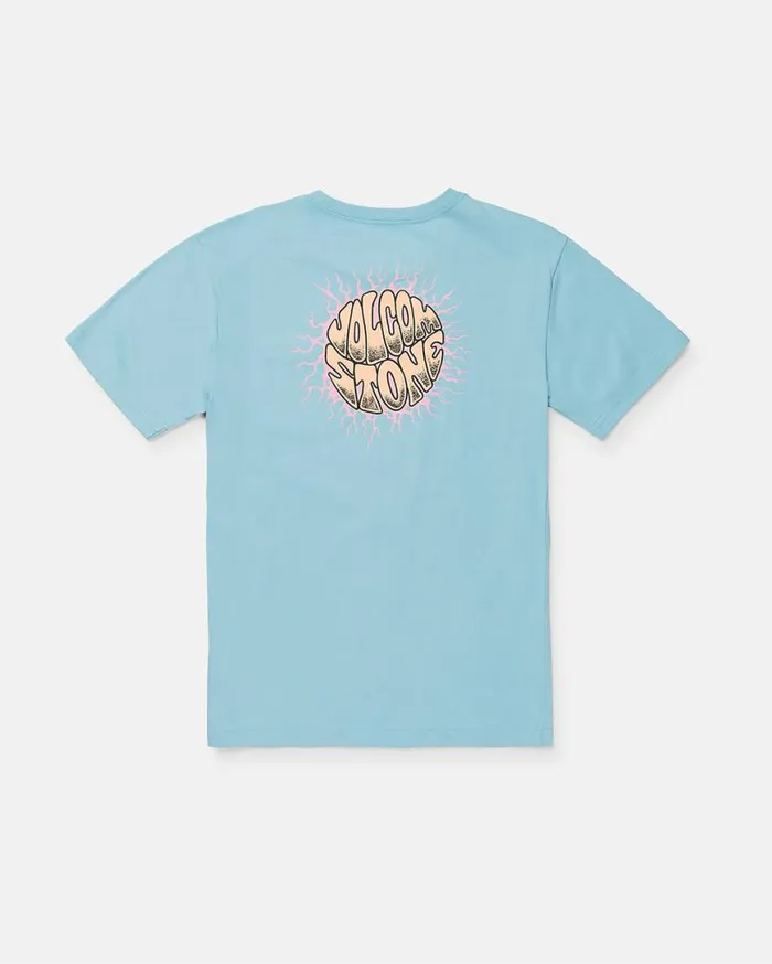 Little Boys Udder Space Short Sleeve Tee 8211 Sea Blue Kids Volcom TShirts and Tanks