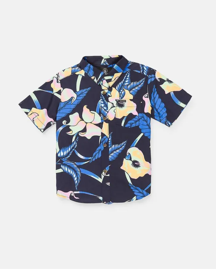 Little Boys Varkala Short Sleeve Shirt 8211 Navy Kids Volcom Shirts and Flannels Little Boys Varkala Short Sleeve Shirt 8211 Navy Kids Volcom Shirts and Flannels