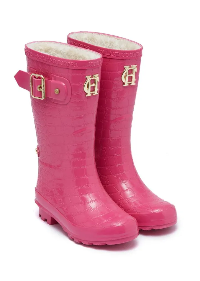 Little Little Gifting Holland Cooper Little Wellie 8211 Junior Lollipop Pink