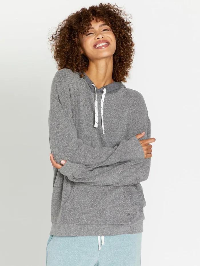 Lived In Lounge Frenchie Hoodie 8211 Vintage Black Womens Volcom Hoodies and Sweatshirts