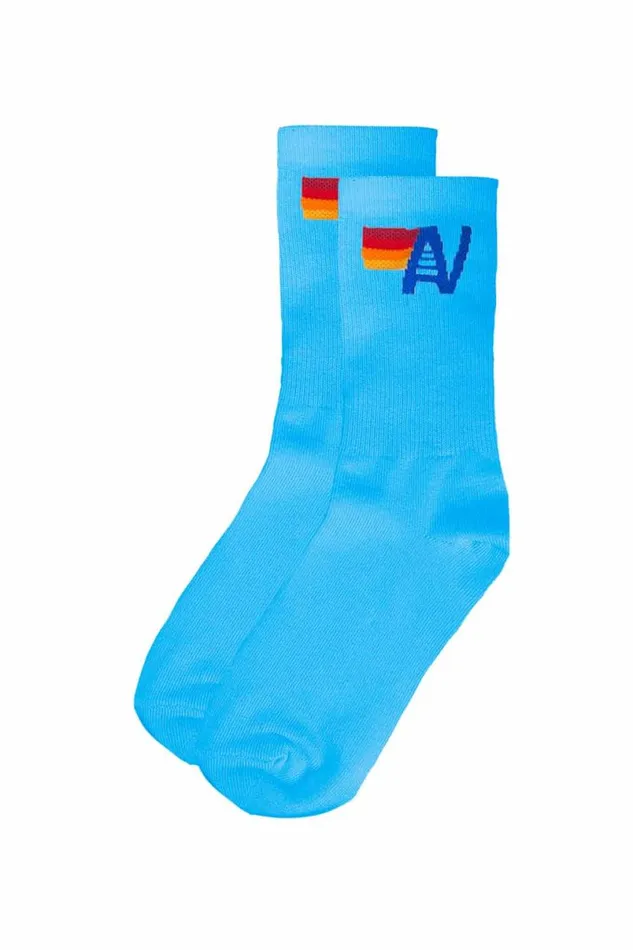 Logo Sock 8211 Sky WomenMen Aviator Nation Socks