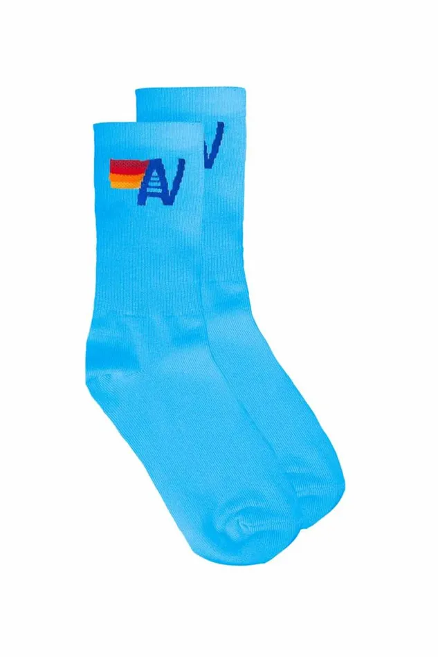 Logo Sock 8211 Sky WomenMen Aviator Nation Socks