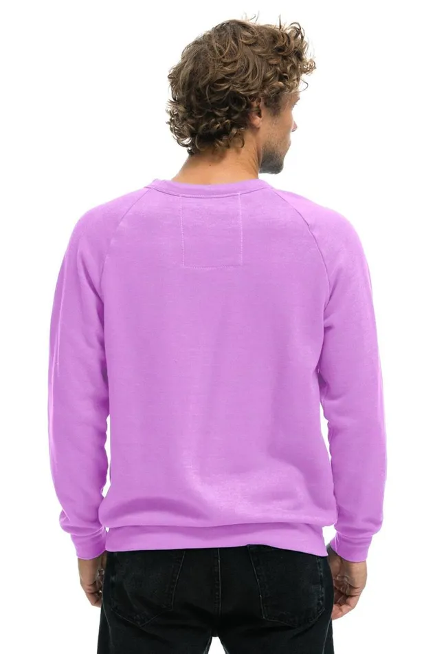 Logo Sweatshirt 8211 Neon Purple WomenMen Aviator Nation Sweatshirts