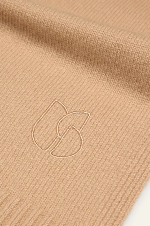 Long Knitted Scarf Comie Brown Women Baandsh Scarves and Beanies