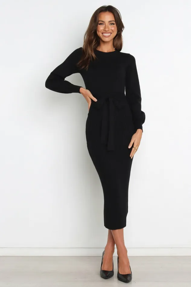 Long Sleeve Dresses Helena Dress Black Petal and Pup Women