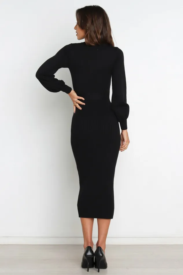 Long Sleeve Dresses Helena Dress Black Petal and Pup Women