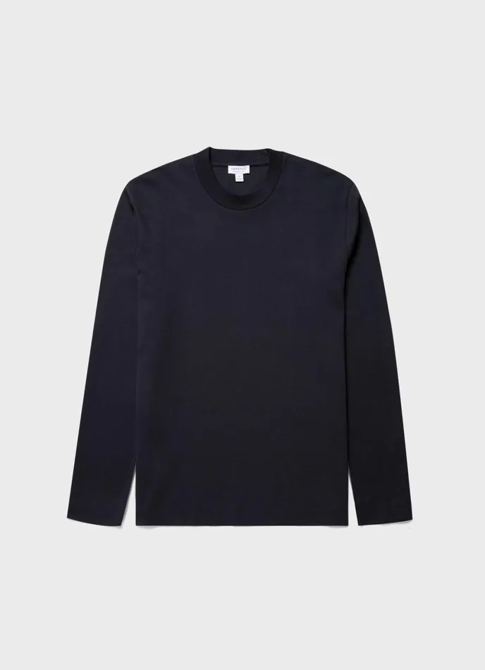 Long Sleeve Heavyweight Tshirt Black Men SUNSPEL Tshirts