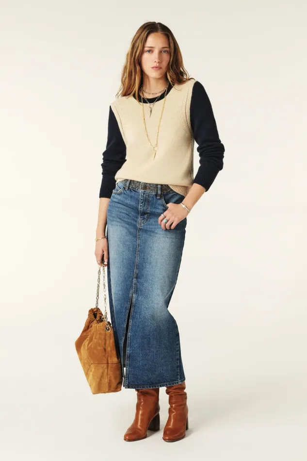 LongSleeve Sweater Calora Beige Women Baandsh Sweaters and Cardigans