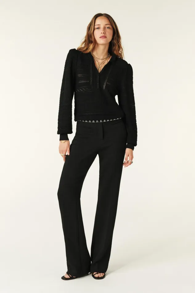 LongSleeve Sweater Vinnie OffWhite Women Baandsh Sweaters and Cardigans