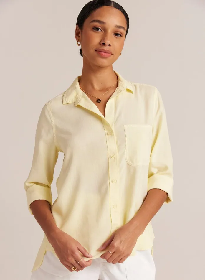 Long Sleeve Women Bella Dahl Shirt Tail Button Down 8211 Soft Sun