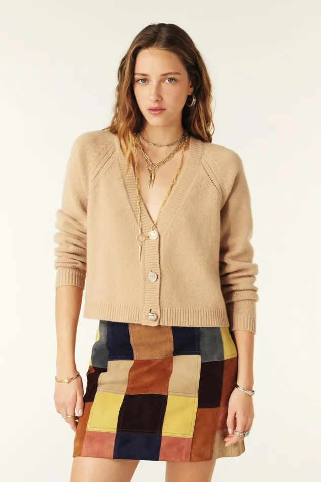 LongSleeved Cardigan Carila Yellow Women Baandsh Sweaters and Cardigans