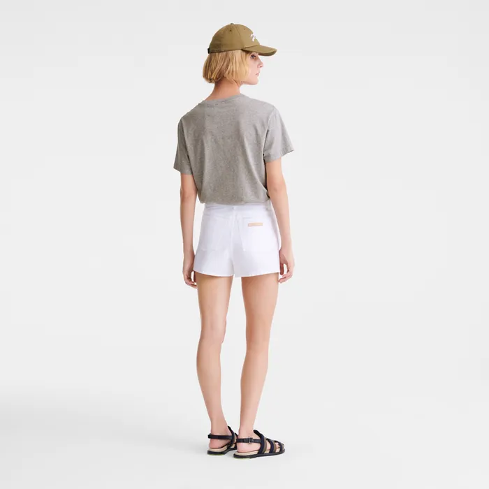 Longchamp Trousers and shorts Women Shorts White Longchamp Trousers and shorts Women Shorts White