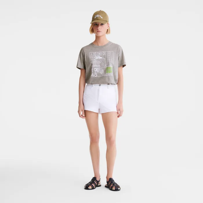 Longchamp Trousers and shorts Women Shorts White Longchamp Trousers and shorts Women Shorts White