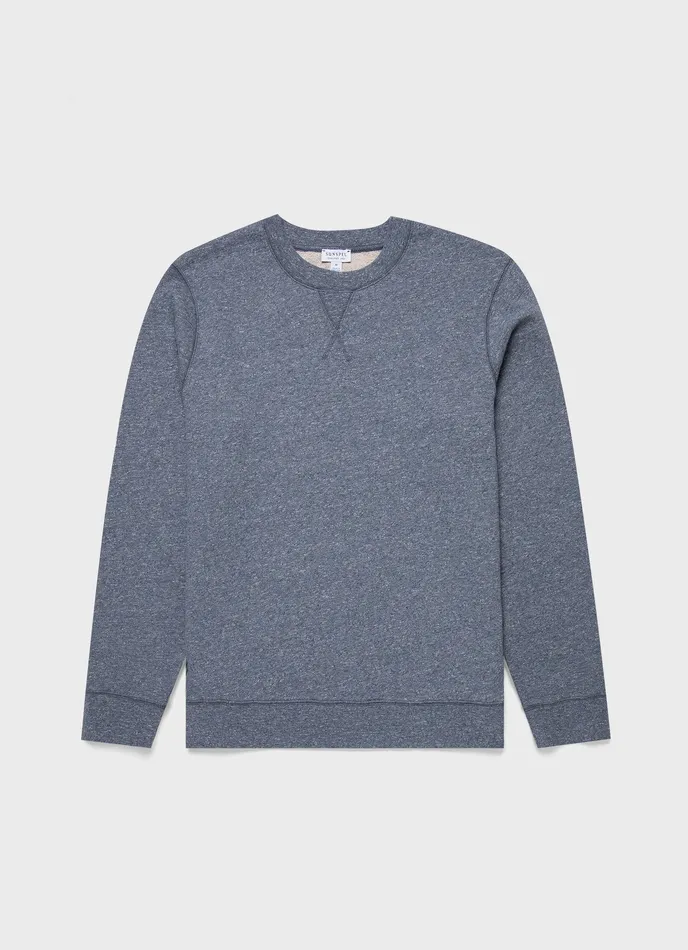 Loopback Sweatshirt Navy Twist Sweatshirts and Sweatpants ussunspel Men