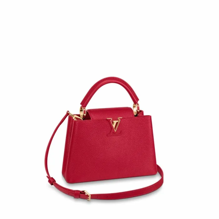 Louis Vuitton Capucine BB Black M21641 Pink M22178 Green M57227 Red M52689 8211 Louis Vuitton Handbag Store Women Louis Vuitton Capucines Bag