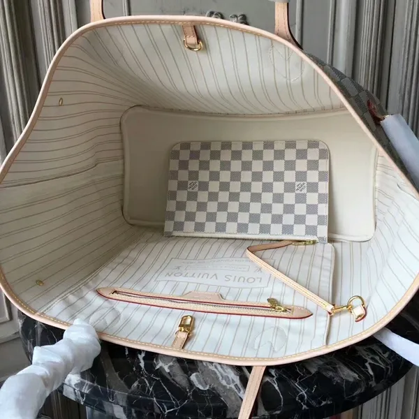 Louis Vuitton Damier Azur Canvas Neverfull GM N41360 8211 Louis Vuitton Handbag Store Women Louis Vuitton Neverfull Bag