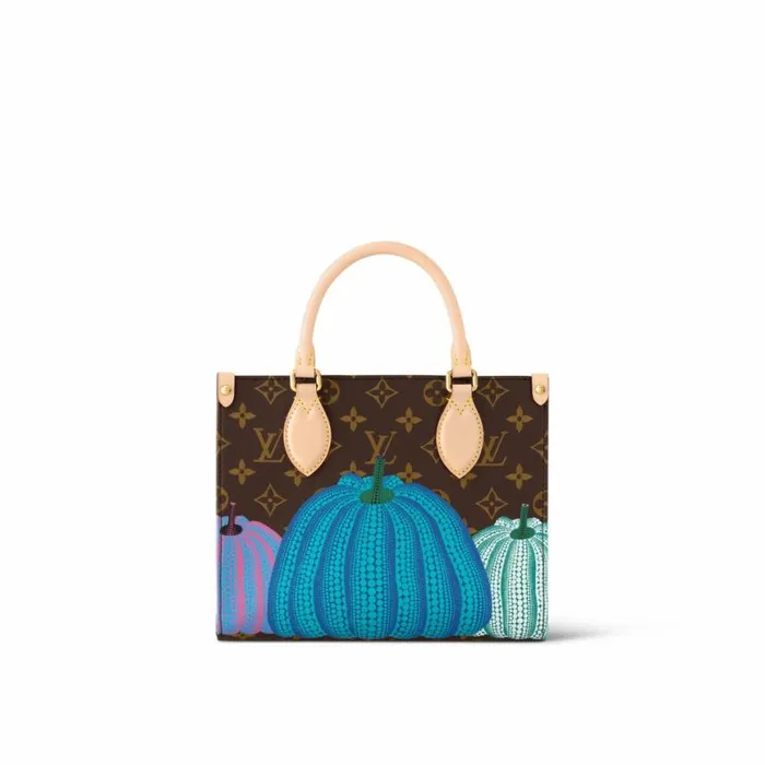 Louis Vuitton LV X YK OnTheGo PM M46467 Pumpkin Print 8211 Louis Vuitton Handbag Store Women Louis Vuitton Onthego Bag