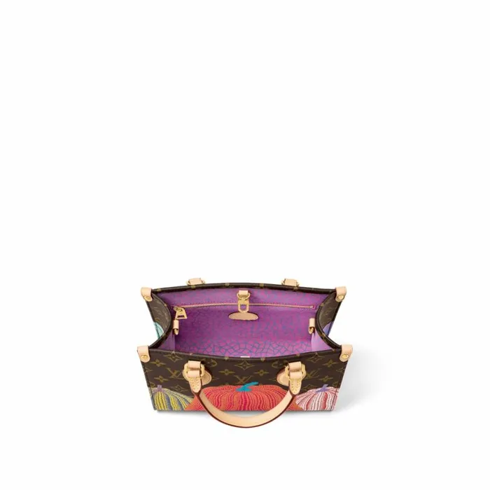 Louis Vuitton LV X YK OnTheGo PM M46467 Pumpkin Print 8211 Louis Vuitton Handbag Store Women Louis Vuitton Onthego Bag