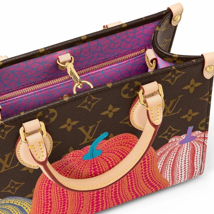 Louis Vuitton LV X YK OnTheGo PM M46467 Pumpkin Print 8211 Louis Vuitton Handbag Store Women Louis Vuitton Onthego Bag