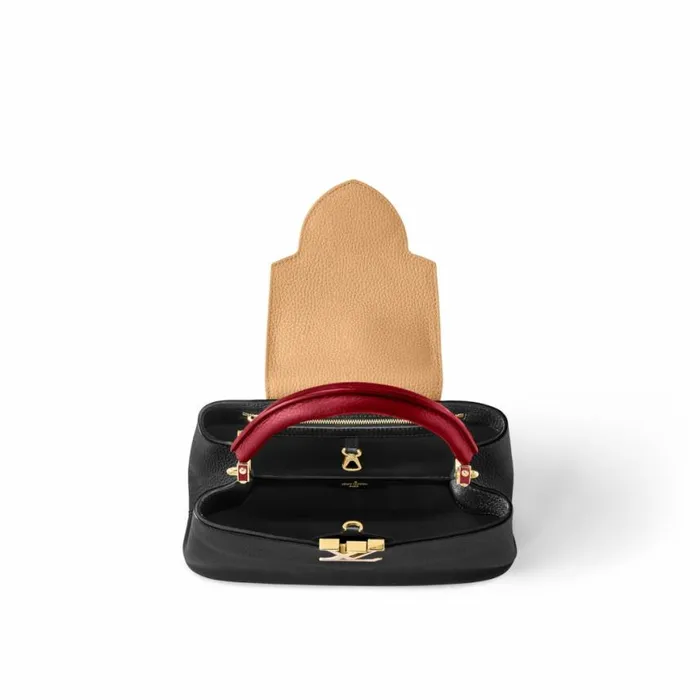 Louis Vuitton M20704 Capucines MM Noir Rubis 8211 Louis Vuitton Handbag Store Women Louis Vuitton Capucines Bag