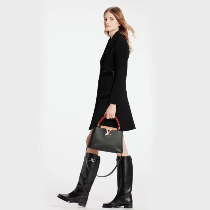 Louis Vuitton M20704 Capucines MM Noir Rubis 8211 Louis Vuitton Handbag Store Women Louis Vuitton Capucines Bag