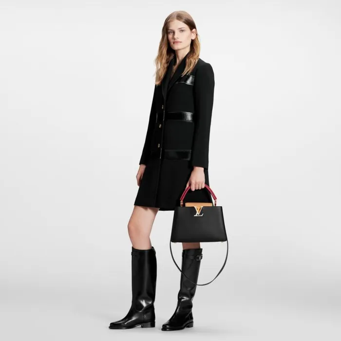 Louis Vuitton M20704 Capucines MM Noir Rubis 8211 Louis Vuitton Handbag Store Women Louis Vuitton Capucines Bag