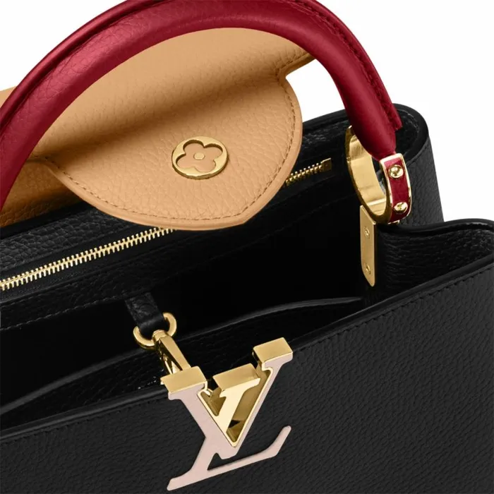 Louis Vuitton M20704 Capucines MM Noir Rubis 8211 Louis Vuitton Handbag Store Women Louis Vuitton Capucines Bag