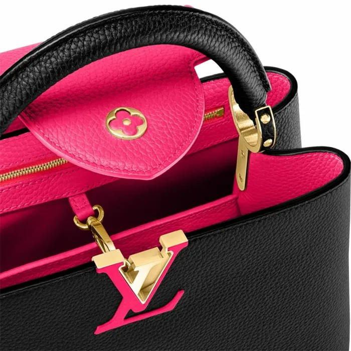 Louis Vuitton M59882 Capucines MM Black Rose Berlingot 8211 Louis Vuitton Handbag Store Women Louis Vuitton Capucines Bag