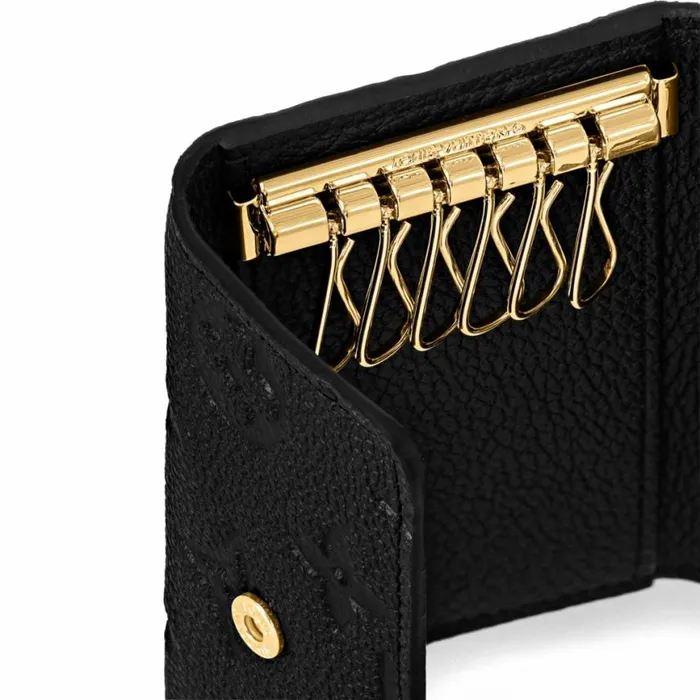 Louis Vuitton M64421 6 Key Holder Black 8211 Louis Vuitton Handbag Store Women Louis Vuitton Wallets